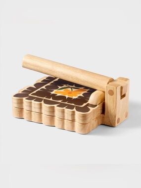 Latino Heritage Month 8” Scalloped Tortilla Press Varnish/Silkscreen. New.